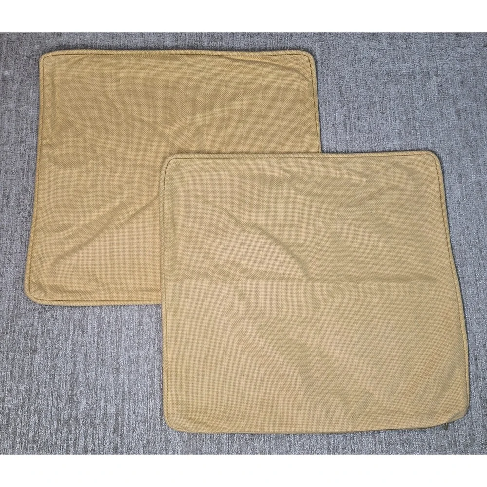 Pottery Barn Throw Pillow Set of 2 Yellow Square 18